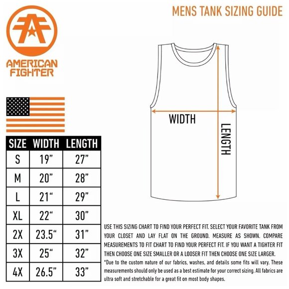 AMERICAN FIGHTER Men's T-Shirt FAIRBURN TANK Athle - Picture 4 of 13